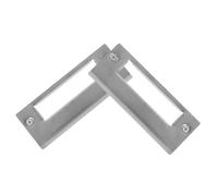 Sewroro 2 pezzi Kit Porta Acciaio Inox Resistente Piastra Copertura Foro Serratura Protezione Sicurezza per Porta Principale Facile Installazione Adatto Serrature Standard