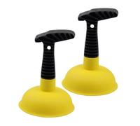 Sewroro 2 pezzi Sturalavandini Forte Stantuffo per Bagno Pulizia Wc Lavandini e Scarichi Strumento Manuale Affidabile e Durevole