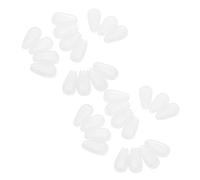 Sewroro 20 Paia Naso Occhiali Silicone Morbido Antiscivolo Adattabili Tutte Forme del Naso Comfort Prolungato Senza Segni per Sport e Uso