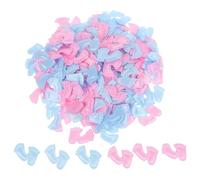 Sewroro 200 Pezzi Coriandoli a Forma di Impronte Non Tessuto Rosa e Blu per Feste di Rivelazione del Sesso del Ragazzo Ragazza Decorazioni da Tavolo Fai da Te per Shower e Accenti per