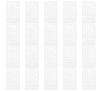 Sewroro 20pezzi Stencil Riutilizzabile Strati Lettere e Numeri Simboli Modelli per Dipingere Alfabeto Diario Album la Tela la Roccia Arte Murale Tessuto la Lavagna