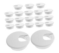 Sewroro 20pezzi Tappi Passacavi Per Scrivania Copriforo Per Cavi Da Scrivania Passacavo in Plastica Rotondo Per Cavi Organizer Per