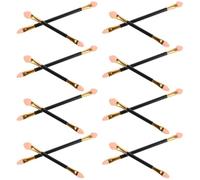 Sewroro 24 Pennelli per Ombretto Punta in Spugna Doppia Estremità Set 12 Pezzi Medio e 12 Pezzi Grande Applicatore Trucco Occhi Mini Portatile per Routine Quotidiana