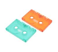 Sewroro 2pezzi Cassette Audio Vuote per Registrazione Custodia Protettiva Robusta Cassetta Colorata per Decorazioni Vintage e Esposizione Casalinga