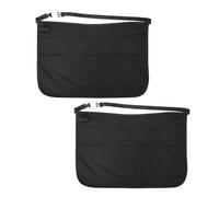 Sewroro 2pezzi Grembiule da Parrucchiere con Tasche Multiple e Clip per Organizzazione di Strumenti da Salone Regolabile in Vita per Parrucchieri e Barbieri