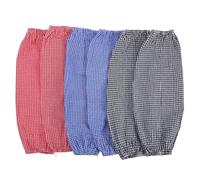 Sewroro 3 Paia Maniche per Cucinare in Cotone Traspirante Maniche Protettive Antimacchia Protezione Solare Lunghe per Giardinaggio Cucina e Lavaggio Auto