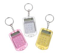 Sewroro 3 Pezzi Calcolatori Elettronici Compatti Leggera con Display LCD Accessori Pratici per Scuola e Ufficio