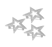 Sewroro 3pezzi Spilla Di Moda Con Strass Spilla Forma Di Stella Per Donna Accessorio Elegante Per Abbigliamento e Borse Perfetta Per Occasioni Speciali e Uso Quotidiano