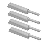 Sewroro 4 pezzi Chiusura per Armadi Pressione Ammortizzatori Silenziosi per Porte Apertura Facile Maniglia Accessori per Colore Grigio