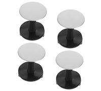 Sewroro 4 pezzi Copriforo Lavello in Acciaio Inox Tappi Sigillanti per Rubinetto Protezione Antigoccia e Decorativa per Lavabo Installazione Rapida senza Attrezzi
