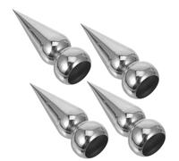 Sewroro 4 Pezzi di Puntali per Recinzione in Acciaio Inossidabile 304, Terminali per Pali da 25 Mm, Decorazioni Metalliche per Giardino, Balconi e Cancelli, Accessori per Recinzioni