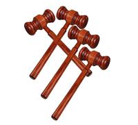 Sewroro 4 pezzi Martelli Giudice in Giocattolo Educativo con Bordi Suono Nitido per Giochi Ruolo e Adatto e Ragazzi per Costume e Recita Scolastica