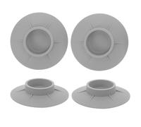 Sewroro 4 Pezzi Piedini Antiscivolo con Ventosa in Gomma 10X10X2Cm Antivibrazione e Facili da Pulire per Elettrodomestici come Lavatrice e Frigorifero