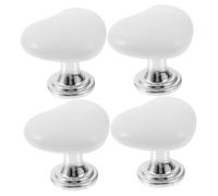Sewroro 4 pezzi Pulsanti per Wc Forma Cuore da per Scarico Accessori Creativi per Bagno Facile Installazione e Design Elegante per Serbatoi