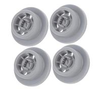 Sewroro 4 Pezzi Ruote per Lavastoviglie in Plastica Grigie, Ricambi per Cestello Inferiore Compatibili con Marchi Comuni, Accessori per Riparazione Lavastoviglie Domestiche