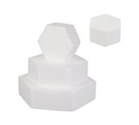 Sewroro 4 Pz Modello di Torta Sottotorta Raschietto per Torte Manichini Supporto per Torta a più Livelli Torte di Riso Supporti per Cupcake Impostore Tortiera Polistirolo Bianca