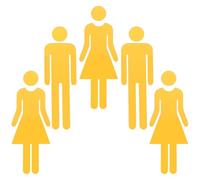 Sewroro 5 Pezzi Dei Servizi Igienici Decorazione Del Acrilico Del Bagno Cartello Da Bagno in Acrilico Golden