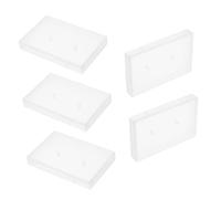 Sewroro 5 Pezzi Portacassette Trasparente Organizer per Audiocassette Standard Leggero e Compatto per Casa e Viaggio Contenitore Versatile per Registrazioni Musicali e Voci