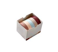 Sewroro 5 pezzi Washi Tape Colorati per Fai da Te Nastro Decorativo Carta per Album Foto e Arte Murale Stile
