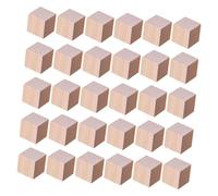 Sewroro 50 Pezzi Blocchi Legno Quadrati Grezzi per Progetti Diy Attività Montessori e Giochi Educativi Materiale Resistente Allumidità per e Intaglio