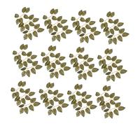 Sewroro 50 Pezzi Foglie Verdi Artificiali Realistiche Tessuto per DIY Foglie Rosa Ortensia e per Decorazioni Matrimonio e Feste