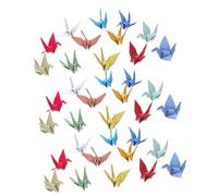 Sewroro 50 Pezzi Gru Origami con Glitter Dorati Decorazioni Appese Te per Matrimoni Addobbi per Bridal Shower Anniversari e Proposte Romantiche