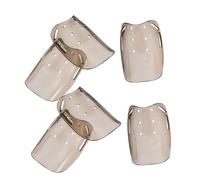 Sewroro 6 Pezzi di Protezione per I Piedi Protezioni per Scarpe Copriscarpe Copriscarpe Protettivi Protezioni per Le Dita dei Piedi Toppa Antiusura in ABS