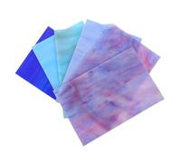 Sewroro 6 Pezzi Piastrella Mosaico Vetro Cattedrale Effetto Acqua per Decorazioni Natalizie e Vetrate Artistiche Fai da Te per Casa e Chiesa