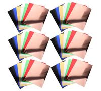 Sewroro 60 Pezzi Carta da Fai Da Te per Carta Specchio Riflettente per Creazioni Scrapbooking e Biglietti Fatti Mano Sicura e per La Creatività