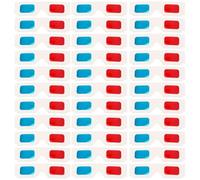 Sewroro 60 Pezzi Occhiali 3d Anaglifici in Carta Rosso Blu Monouso per Film 3d Accessori Cinema e Giochi per Feste Compleanni Quotidiana