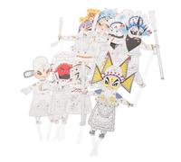 Sewroro 8pezzi Kit di Creazione di Marionette Cinesi Tradizionali Giocattolo Fai da Te per Ragazzo Ragazza Ragazza Modello di Burattino per Spettacoli e Progetti Culturali