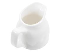 Sewroro Brocca in Ceramica Bianca con Manico 100 Ml, Mini Brocca per Latte, Panna e Salse, Tazza da Cappuccino per Ristoranti e Hotel, Contenitore per Condimenti Professionale per