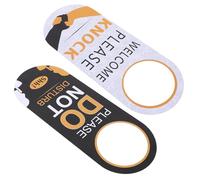 Sewroro Cartello da Appendere alla Porta in Plastica per Camere d'Albergo, Targhetta Maniglia Porta per Hotel e Uffici, Indicazione Doppia Lingua per Riunioni e Relax