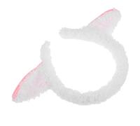 Sewroro Cerchietto per Chioma Orecchie di Agnello in Peluche Bianco Fascia per Costume da Pecora Morbida e Leggera Accessorio Cosplay per Feste di Compleanno e Travestimenti