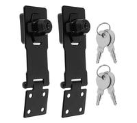 Sewroro Chiusura a cerniera ad angolo retto blocchi per armadietti serratura di sicurezza delle porte serratura del cassetto Black