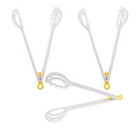 Sewroro Clip per Uova 3 Pezzi Bianca Frusta Manuale Multifunzionale Utensile da Cucina per Buffet e Preparazione Alimenti Supporto Ergonomico e Pulizia Facile