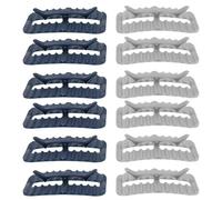 Sewroro Clip Porta Sacco della Spazzatura 16 Pezzi Blu e Grigio, Fermagli di Sicurezza per Sacchetti da Interno, Morsetti per Bidoni della Spazzatura da Cucina e Ufficio,