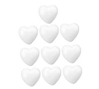 Sewroro Confezione da 10 Cuori da 6 Cm in Polistirolo per Decorazioni per Matrimoni Natale E Baby Shower