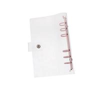 Sewroro Copertina Trasparente PVC per Quaderno Ricaricabile Custodia Pratica per Appunti Diario e Raccoglitore Mobili Protezione Portatile per Memorie e Note Quotidiane