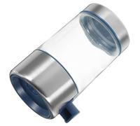 Sewroro Dispenser per Sale in Acciaio 304 Controllo a Pressione Barattolo per Condimenti in Vetro Trasparente Spargisale Multifunzione per Cucina e Uso Esterno come Barbecue e