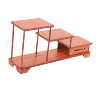 Sewroro Espositore Gradini in Massello per Decorazioni Casa Supporto Robusto e Versatile per Piante e Oggetti Darredo per e Studio Design e Naturale