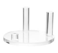 Sewroro Espositore per Rocce in Acrilico Trasparente 85X85 CM Piedistallo Stabile Supporto per Pietre Preziose e Fette di Agata per Musei Showroom e Decorazioni Casa