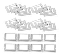 Sewroro Etichette Adesive per Scatole di Immagazzinaggio - Maniglie in Metallo Set da Pezzi per Etichette per Cassetti E Scaffali