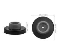 Sewroro Fermaporta Concavo in Acciaio Resistente 2 Pezzi Protezione da Parete Silenziosa Paraurti Antirumore Montaggio Facile per Porte di Bagno Ufficio e Hotel Accessorio Decorativo