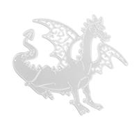 Sewroro Fustella Taglio Dragone Acciaio Carbonio per Scrapbooking e DIY Stencil Resistente e Liscio per Progetti Manuali e Creazioni Carta