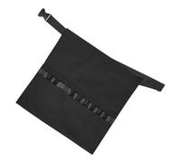 Sewroro Grembiule da Parrucchiere Nero Mezza Lunghezza con Cintura Regolabile e Tasche Multiple, Borsa Portautensili per Salone e Uso Professionale, Protezione Indumenti per Stilista