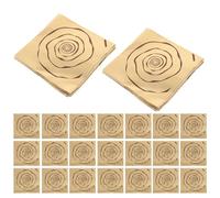 Sewroro Involucri di Caramelle in Alluminio Dorato 100 Pezzi Fogli di Alluminio per Imballaggio Cioccolato Carta da Imballaggio Alimentare per Conserve e Dolci Fatti in Casa