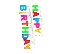 Sewroro Lampada a LED Lettere a Stringa 13 M senza Batteria Decorazione Luminosa per Compleanno in PVC Luce Decorativa per Feste da Interno Adatta a Camera Soggiorno e Ufficio