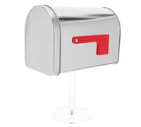 Sewroro Mailbox Decor Mini in Metallo con Supporto Resistente e Design Casetta per Suggerimenti e Risparmio Adatta per Giardino e Paesaggio in Miniatura