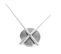 Sewroro Meccanismo Orologio Muto Lancette Lunghe Argento Piastra Quadrante 10 CM Parti di Orologi Fai da Te per Riparazione e Decorazione Parete Soggiorno